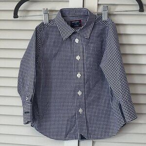 Untuckit boys 2 buttondown shirt plaid purple